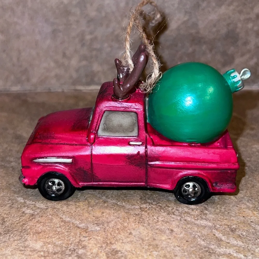 Christmas Truck Ornaments, Set of 3